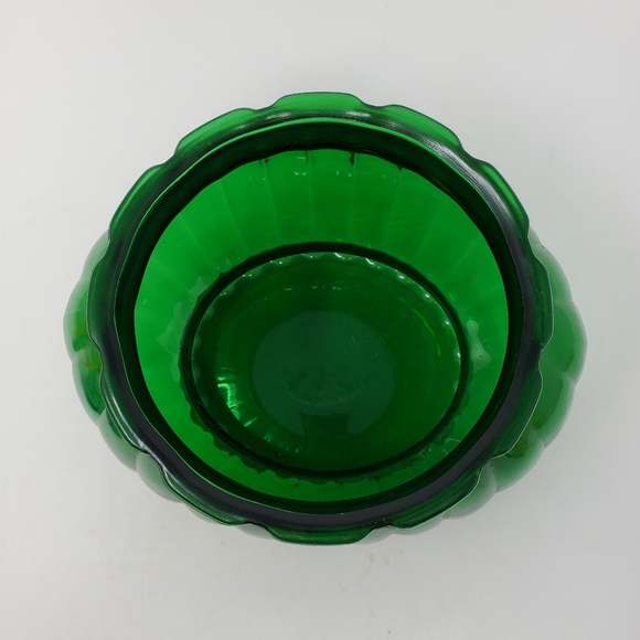 A.L.R. Co. Green Glass Vase Bowl - Picture 2 of 9